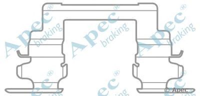 APEC BRAKING kit1037 -  Комплектующие, тормозные колодки